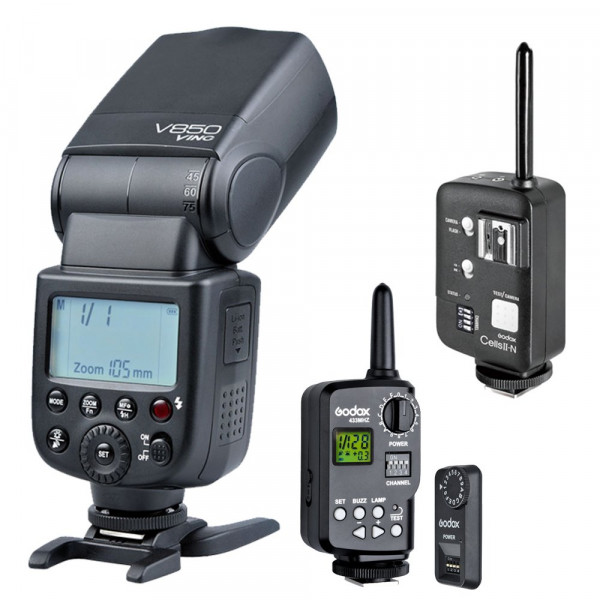 Godox VING V850 Lithium-ion TTL Speedlite + sb1520 15 x 20 cm Mini Softbox Diffusor + Wabe hc-01-34